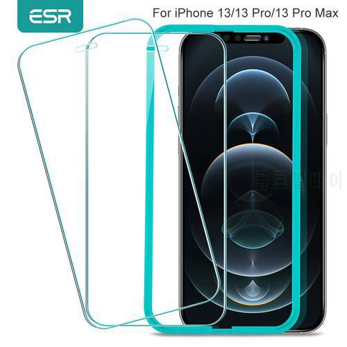ESR 2pcs Screen Protector for iPhone 13 Glass 13Pro Pro Max Pro Max Full Cover Tempered Glass Screen Protective for iPhone 2021