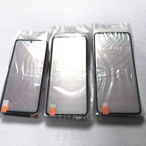 5pcs LCD Front Glass Lens With OCA Glue For Samsung Galaxy S20 S10 5G S20FE Note 10plus ultra Touch Screen Outer Glass