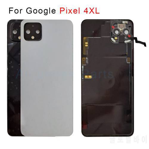Original For Google Pixel 4XL Battery Cover With Camera Glass Replacement For Google Pixel 4A 4 XL 4XL Back Cover Housing +NFC