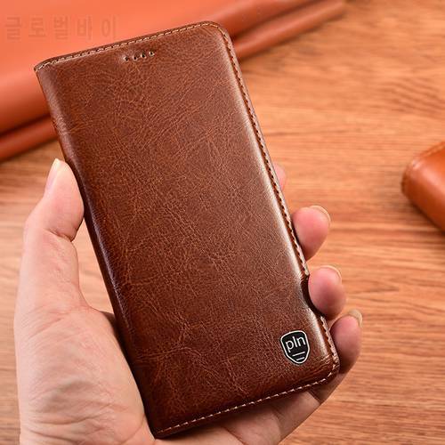 Luxury Crazy Horse Genuine Leather Case For Huawei Mate 9 10 20X 30 Lite 30E 40E Pro Plus X2 RS Magnetic Flip Cover Phone Cases