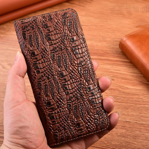 Crocodile Claw Genuine Leather Case For OPPO Realme 7 8 7i 8i 8s 9 pro plus 9i 5g Speed Magnetic Flip Cover Phone Cases