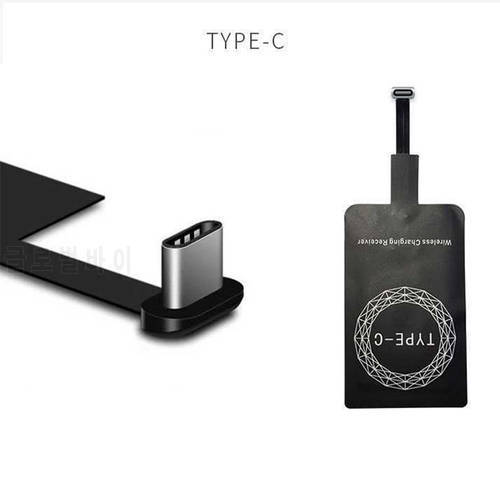 Wireless Charging Receiver Micro USB Type C Universal Fast Wireless Charger Adapter For Samsung Huawei For Xiaomi