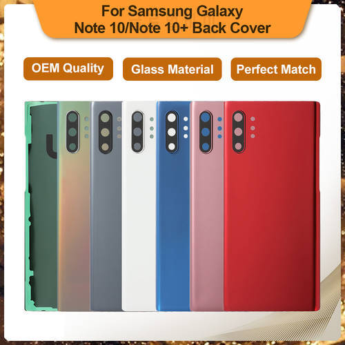Cover For Samsung Galaxy Note 10 Plus Back Glass SM-N975 Rear Glass For Samsung Note 10 SM-N970 Back Cover Battery Replacement