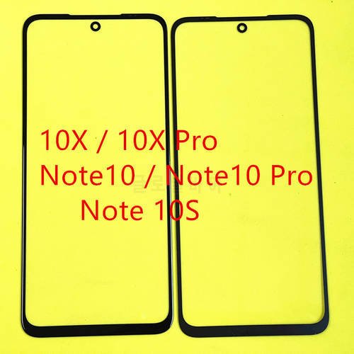 Replacement LCD Front Touch Screen Glass Outer Lens For Xiaomi Redmi 10X / 10X Pro / Note 10 / Note 10 Pro / Note 10S