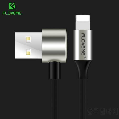 FLOVEME 2 in 1 Side USB Cable for iPhone 11 12 13 Pro Max 2.4A Fast Data Sync Charger Adapter for Micro USB Cables for Xiaomi 12