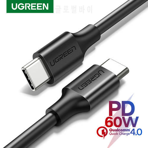 UGREEN USB C to USB Type-C Cable PD100W 60W Fast Charge Data Cable for Macbook Samsung S9 Plus USB Type C Cable 100W PD Cable