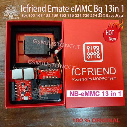MOORC ICFriend High speed E-MATE X E MATE BOX EMATE EMMC BGA 13in 1 for 100 168 153 169 162 186 221 529 254 Z3X Easy Jtag