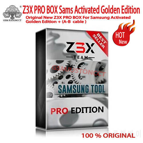2022 Original Z3X PRO BOX Samsung Activated Golden Edition + USB A- B cable
