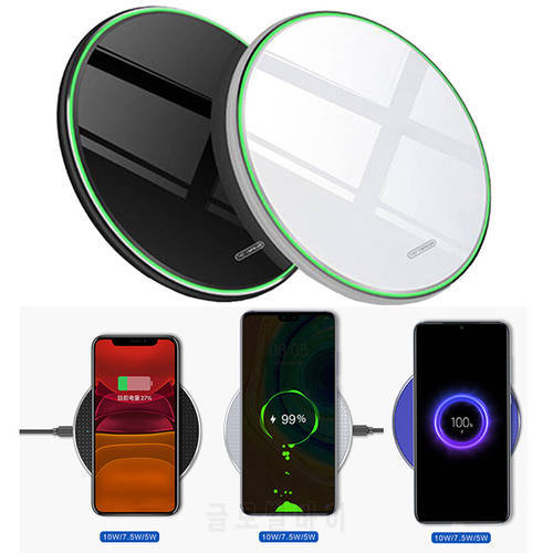 15W Qi Wireles Charger For iPhone 13 12 11 Pro Xs Max Mini X Xr Induction Fast Wireless Charging Pad For Samsung s8 s9 s10 Note