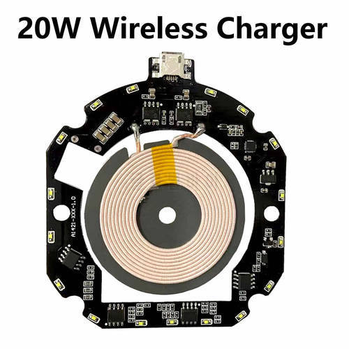 20W qi wireless charger PCBA For iphone 12 pro Circuit Board DIY For iphone wireless charging For huawei p30 pro