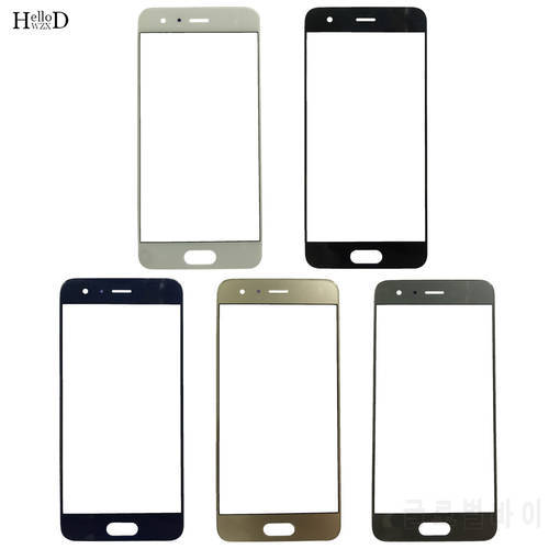 Front Glass For Huawei Honor 9 STF-L09 STF-AL00 STF-AL10 STF-TL10 LCD Front Outer Glass Touch Panel Cover Replacement OCA Glue