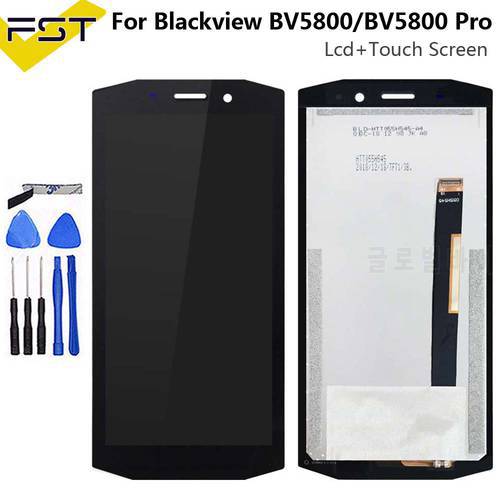 For Blackview BV5800 Pro LCD Screen Display+Touch Screen Digitizer Sensor Assembly Replacement 5.5 inches Blackview BV5800 LCD