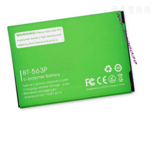 High quality Replacement Battery BT-563P 2500mAh for Leagoo M5 PLUS BT563P Smart Phone batteries