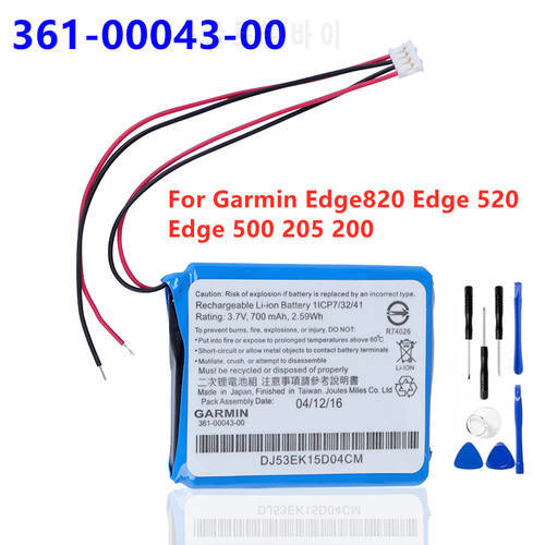 Original Replacement Battery For Garmin Edge820 Edge 520 Plus Edge 500 205 200 Edge 820 520 GPS Cycling Computer 361-00043-00