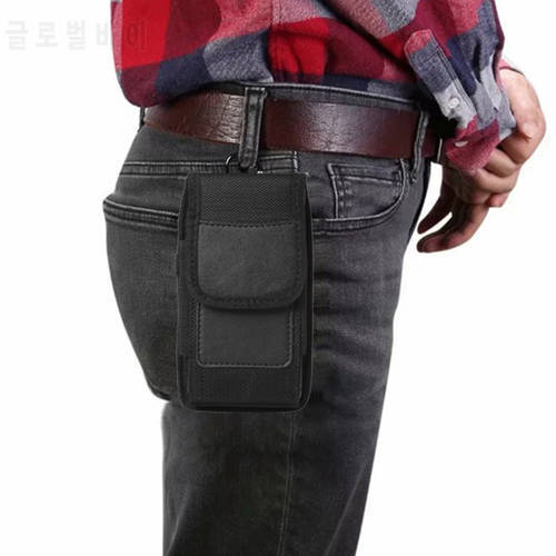 Belt Clip Holster Case for Huawei Nova 7 Pro Nova 8 SE Y8S Y9a Waist Bag Men&39s Belt Phone Holder Nylon Flip Cover