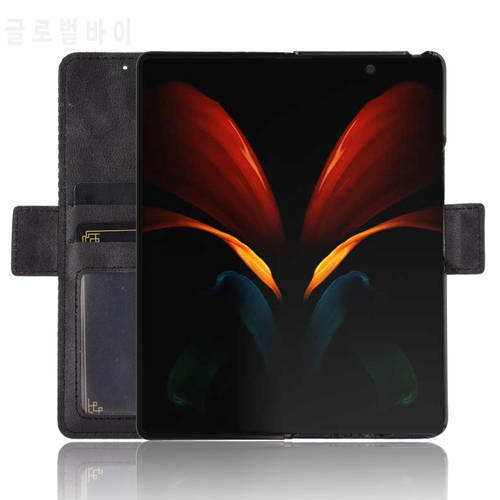 For Samsung Galaxy Z Fold 2 Case Wallet Flip Style Leather Magnet Phone Bag Cover For Samsung Galaxy Z Fold2 5G With Photo Frame
