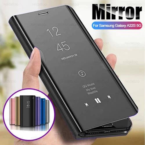 smart mirror leather flip cover case on for honor50 honor50lite honer honar honor 50 lite light 50lite magnetic book stand coque