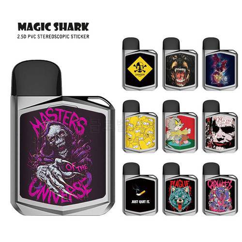 Magic Shark Fashion Stylish Zombie Bear Case Cover Sticker Film for Uwell Caliburn Koko Prime Tape Skin for Caliburn Koko Prime