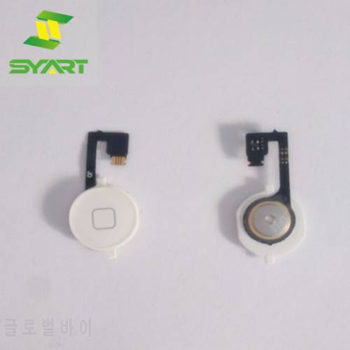 Original For Apple Iphone 4 Returns Keypads Module Touch ID Sensor Home Button Key Flex Cable Ribbon Assembly parts