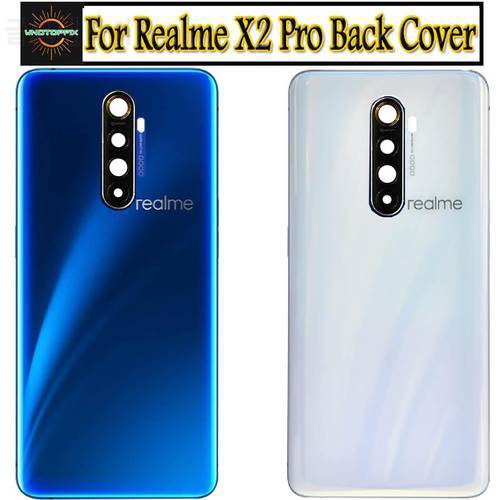 New For Realme X2 Pro Battery Cover Back Cover Replacement For Oppo Realme X2 Pro Back Housing Back Cover Battery Case