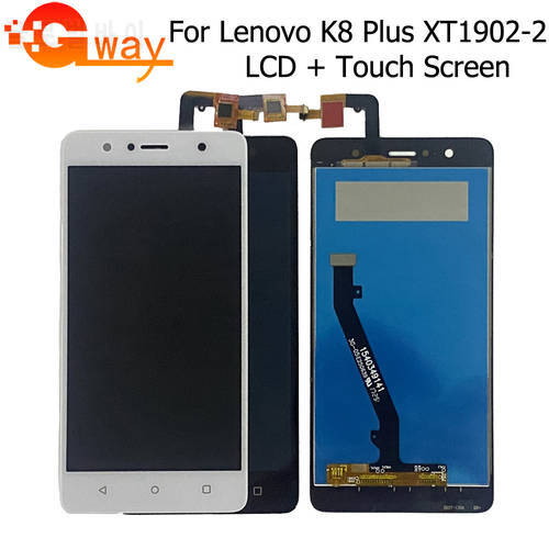 100% Original Touch Screen Digitizer LCD Display Assembly Display For Lenovo K8 Plus XT1902-2 LCD Sensor Panel Mobile Pantalla