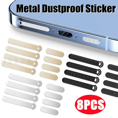 Cute Cat Paw Phone Earpiece Metal Net Dustproof Cover Anti Dust Proof Mesh For iPhone 12 13Pro Max 13MinI 12Mini Dustproof Net