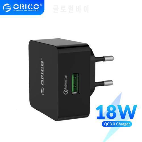 ORICO QC3.0 QC2.0 USB Quick Charger Wall Charger Smart Adapter with Micro USB Cable for Samsung Xiaomi Huawei