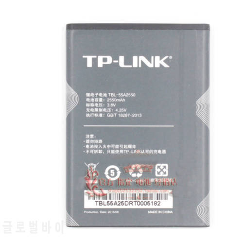 3.8V Original size Battery 2550mAh TBL-55A2550 battery For TP-LINK M7350 TL-TR961 2500L wifi Battery+TOOLS
