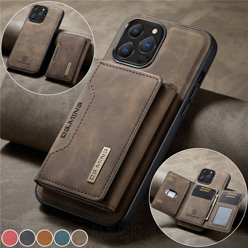 Magnetic Flip Leather Phone Case For iPhone 14 Pro Max 13 12 11 Pro XS XR X SE 2022 8 7 Plus Wallet Card Cover Coque Etui Hoesje