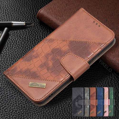 Luxury Crocodile Grain Leather Phone Case For Redmi Note 7 7A 8 8A 9 9A 9C 9T 10 11 Pro 8T 9S 10S 11S 5G Flip Card Book Cover