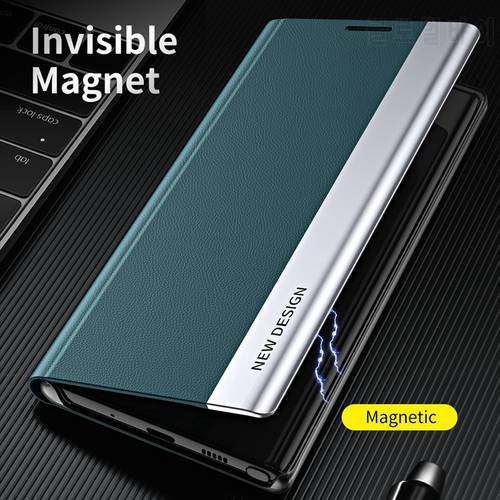 For 14 Pro Max Plating Flip Case For iPhone 14 13 12 11 Pro Max 7 8 Plus SE XR XS MAX Ultra Thin PU Leather Stand Holder Cover