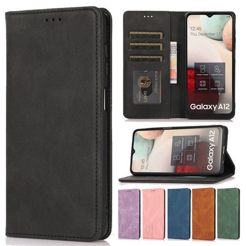 Card Case for Samsung Galaxy A23 A33 A53 A12 A13 A14 A22 A32 A52 A51 S23 S22 S21 S20 S10 Note 20 Skin Feel PU Leather Flip Cover