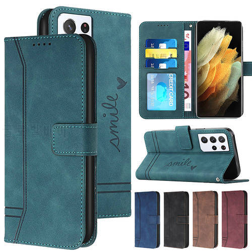 Card Holder Wallet Case for Samsung Galaxy S23 S22 S21 S20 S10 S9 S8 Plus Note 20 10 9 8 Anti-Fingerprint PU Leather Flip Cover