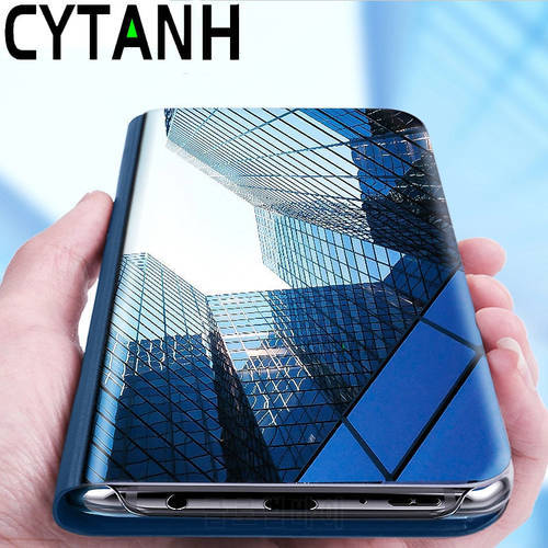 Sumsung S 22 Ultra Case Smart Mirror CYTANH Flip Cover For Samsung Galaxy S22 Ultra Plus 5G Magnetic Book Stand Coque S22Ultra