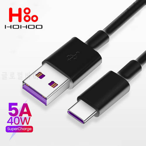 USB Type C 2M 5A Fast Charging Cable For Redmi Note 8 7 Pro 10X K30 8A 5G USB Data Sync Cable For Xiaomi mi 10 9 lite Pro Cable