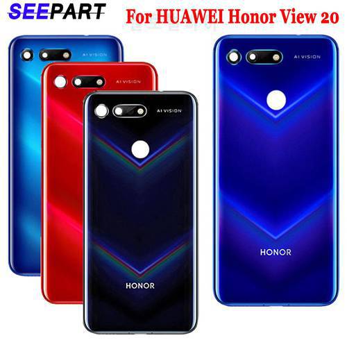 For Honor View 20 Battery Cover Back Glass for Honor V20 Rear Door Housing Case For Huawei Honor View 20 Back Panel PCT-AL10