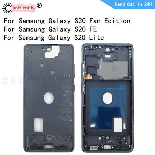 Middle Frame For Samsung Galaxy S20 FE 4G 5G S20 Fan Edition S20 Lite G780 G781 Middle Frame Housing Cover Bezel Plate Faceplate