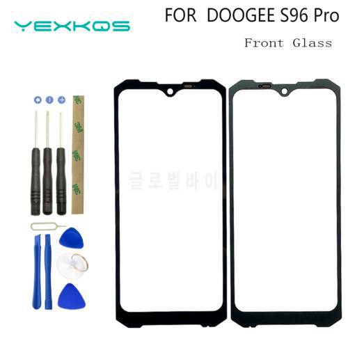 original front outer glass For DOOGEE S96 Pro Touch Panel Touch Screen Digitizer Sensor Replacement DOOGEE S96PRO + Tools