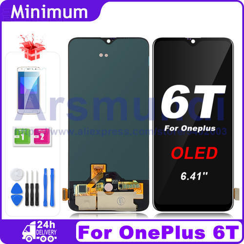 OLED / Original AMOLED For OnePlus 6T LCD Display Touch Screen Digitizer For One Plus 6T 1+6T A6010 A6013