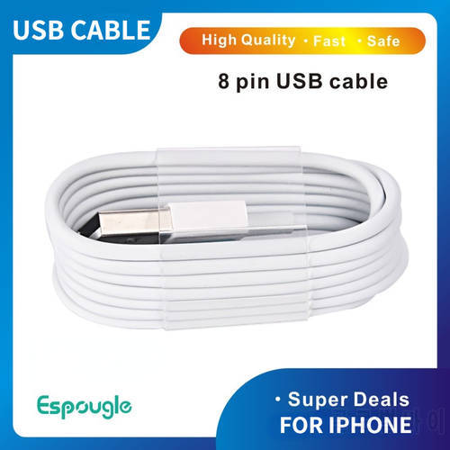 1A/2A USB Data Phone Charging Cable For iPhone 11 12 13 PRO X XS MAX XR 5 5S SE 6 6S 7 8 Plus Charger Line Cord White