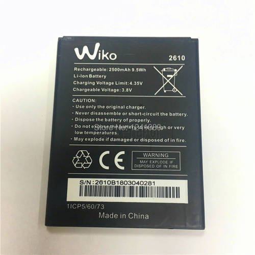 YCOOLY Mobile Phone Battery For Wiko 2610 Battery 2500mAh Long Standby Time For Wiko 2610 Battery