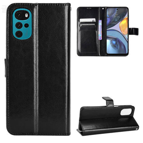 For Motorola Moto G22 Case Luxury PU Leather Wallet Lanyard Stand Shockproof Case For Moto G22 G 22 MotoG22 Protective Phone Bag