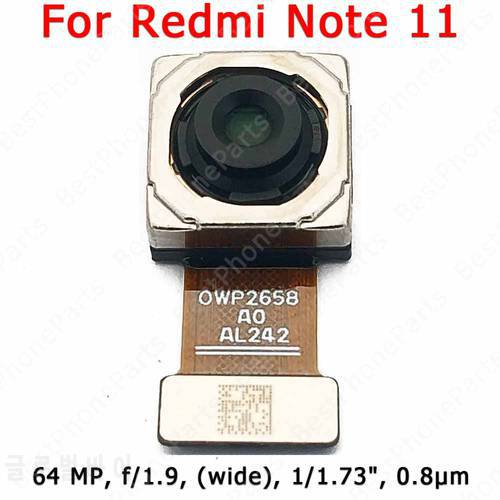For Xiaomi Redmi Note 11 Rear Back Camera Module Replacement Backside View Repair Original Spare Parts