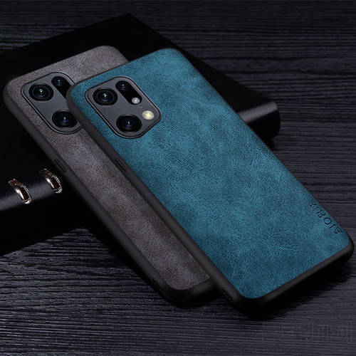 Premium PU Leathe Phone Case for OPPO Find X5 Pro Lite X3 Pro N Scratch-Resistant Solid Color Cover for OPPO Find X5 Pro Case