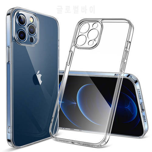 Clear Camera Protection Case For iPhone 14 13 12 11 Pro XS Max XR Soft TPU Silicone For iPhone 6 7 8 Plus Back Cover Phone Case