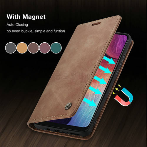 CaseMe A40 Case For Samsung A70 Galaxy A30 A40 A50 Retro Magnet Phone Wallet Stand Flip Leather Cover A73 A21 M10 M20 A70 Case