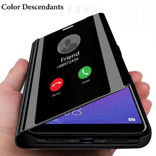 Smart Mirror Case for Huawei Y6 2019 MRD-LX1F MRD-LX1 MRD-LX3 Leather Flip Cover for Y6 y6 2019 Case Magnetic Phone Case