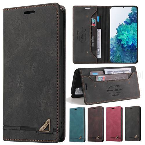 Leather Case for Samsung Galaxy A33 A53 A73 A13 A12 A32 A52 A51 Prevent Credit Card Fraud Wallet for S22 S21 S20 S10 S9 S8 Plus