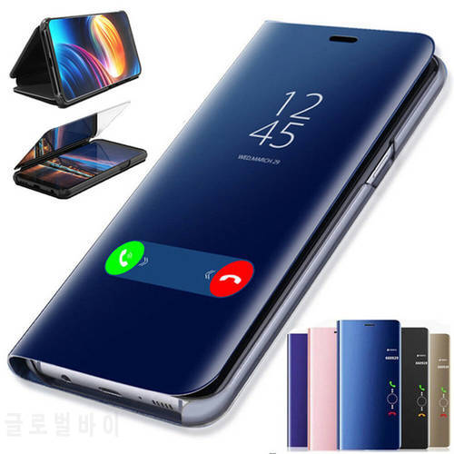 Smart Phone Case For Samsung Galaxy S10 Lite S8 S9 S10e S 10e S6 S7 Edge Flip Leather Shell On Note 10 Plus S10lite Mirror Cover