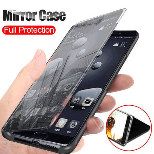For Vivo Y20 Case Luxury Flip Stand Mirror Phone Case For Vivo Y20S Y20i V2027 Back Cover For Vivo Y11S Y12S Protective Case